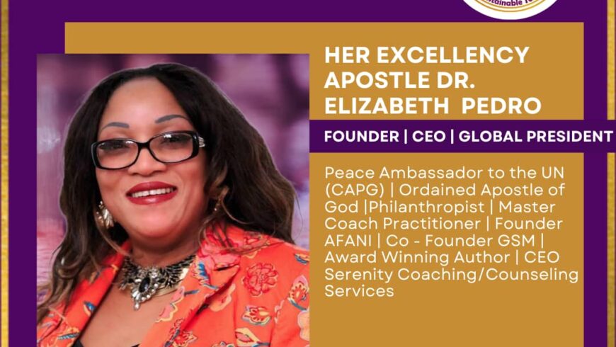 Her Excellency Apostle Dr Elizabeth Pedro (CGPA)